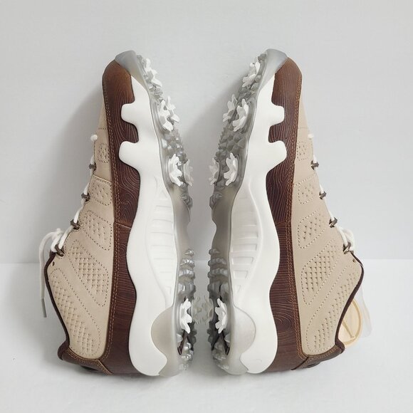 NEW Nike Air Jordan 9 G Golf Shoes Masters Woodgrain FN6929-200 Size 10 Brown main image 2